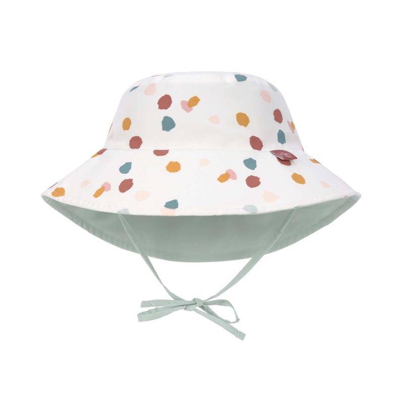 Sonnenhut UV-Schutz 80 || Bucket Hat Spotted White