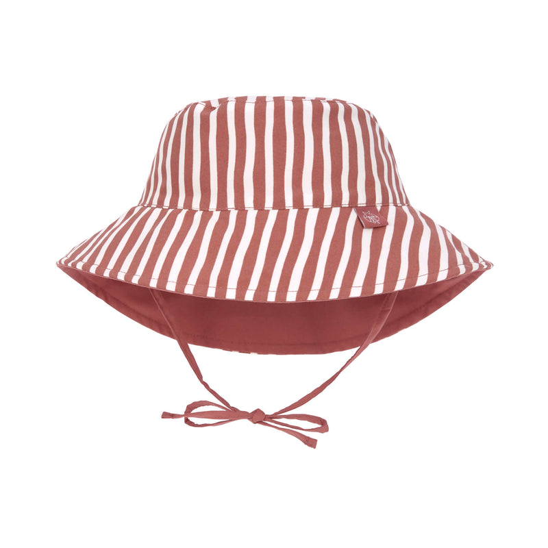Sonnenhut UV-Schutz 80 || Bucket Hat Stripes Rosewood