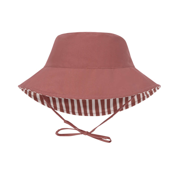 Sonnenhut UV-Schutz 80 || Bucket Hat Stripes Rosewood