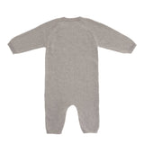 Knitted Overall GOTS Strampler - Garden Explorer Grey