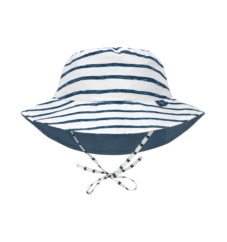 Sonnenhut UV-Schutz 80 || Bucket Hat Stripes Navy
