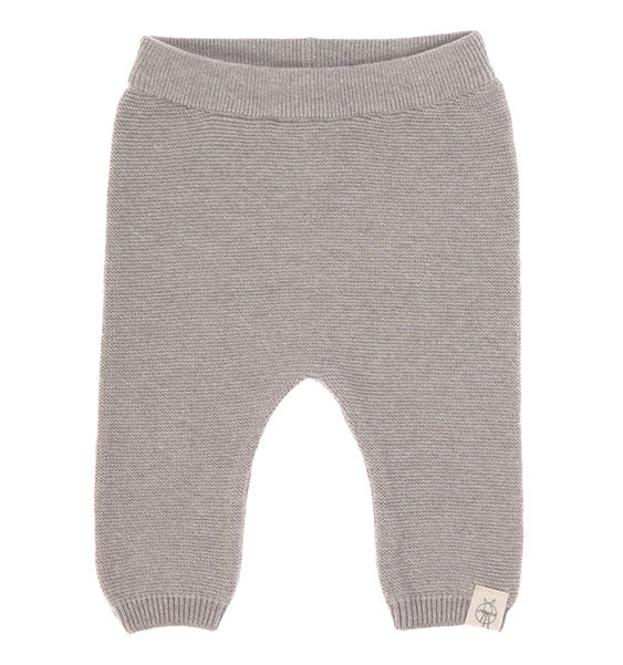Knitted Pants GOTS Babyhose - Garden Explorer Grey