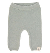 Knitted Pants GOTS Babyhose - Garden Explorer Aqua Grey