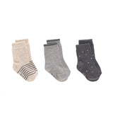Kindersocken 3er Set || Socks Grey
