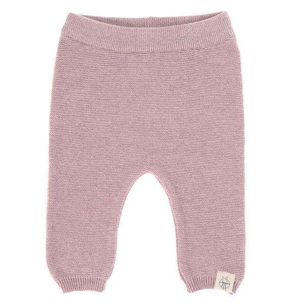 Knitted Pants GOTS Babyhose - Garden Explorer Light Pink